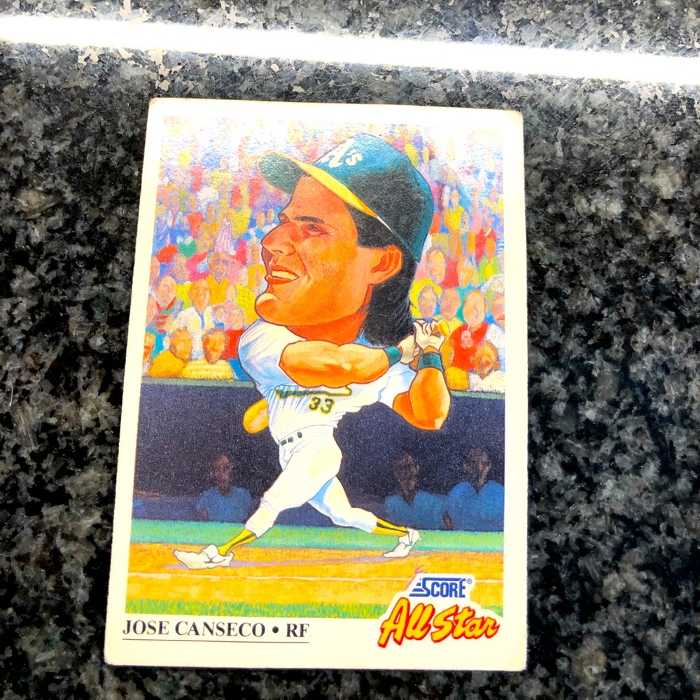 Jose Canseco Score 1991 #398 Sketch series baseball card!!